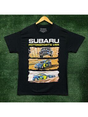 Subaru Motorsports  USA Poster T-Shirt Size Large